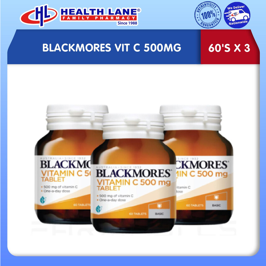 BLACKMORES VIT C 500MG 60'S X 3